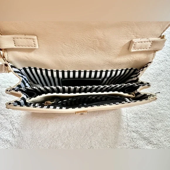 Charming Charlie Cream Crossbody